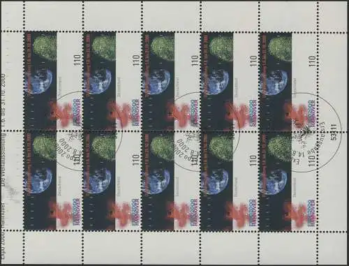 2130 EXPO 2000 - 10er-Bogen mit ESSt BONN