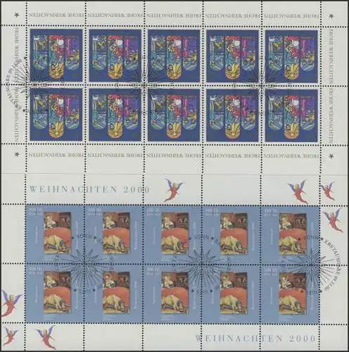 2151-2152 Weihnachten - 10er-Bogen ESSt