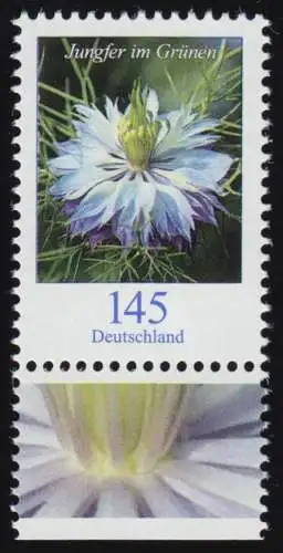 3351 Blume Jungfer im Grünen 145 Cent, aus Bogen, postfrisch **
