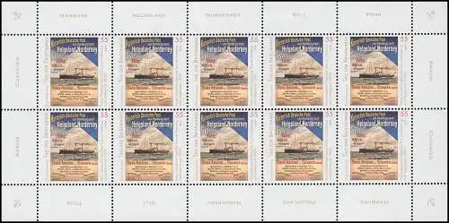 2819 Tag der Briefmarke Plakat - 10er-Bogen ** postfrisch