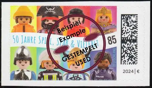 3821 Spielfiguren Playmobil, selbstklebend, gestempelt O