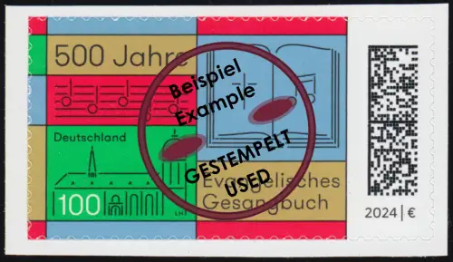3810 Evangelisches Gesangbuch, selbstklebend, O gestempelt