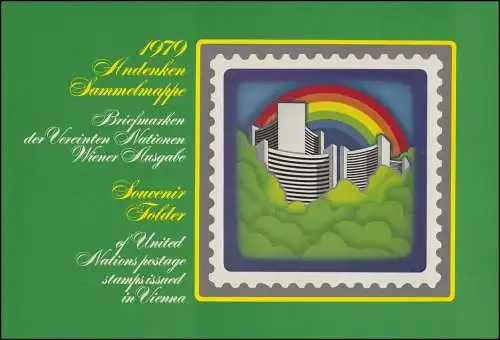 UNO Wien Jahressammelmappe 1979, gestempelt