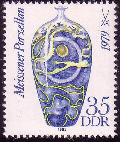 2670 Meissener Porzellan 35 Pf 1982 ** postfrisch
