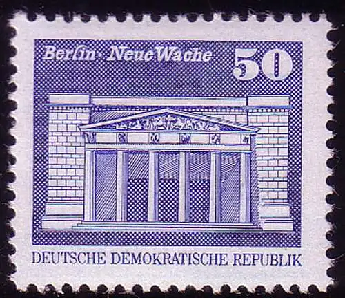 2549 Aufbau in der DDR Kleinformat 50 Pf, postfrisch **