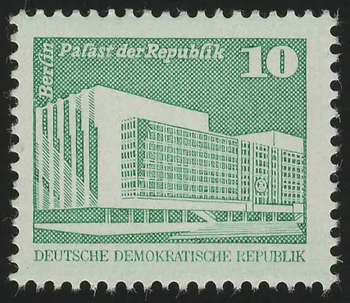 2484v Aufbau in der DDR/klein 10 Pf, Papier v, postfrisch **