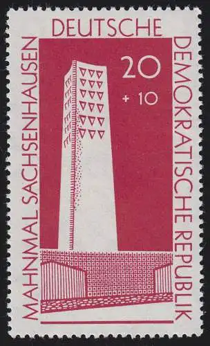 783a Gedenkstätte Sachsenhausen 20+10 Pf ** postfrisch