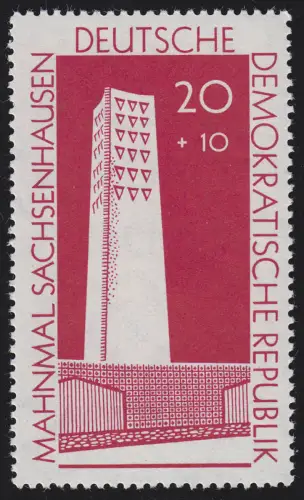 783a Gedenkstätte Sachsenhausen 20+10 Pf ** postfrisch