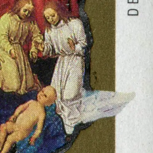 1771 Weihnachten Christi Geburt - 10er-Bogen mit PLF III und IV, Feld 8 und 5 **