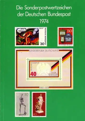 Jahrbuch Bund 1974, postfrisch komplett - wie von der Post verausgabt
