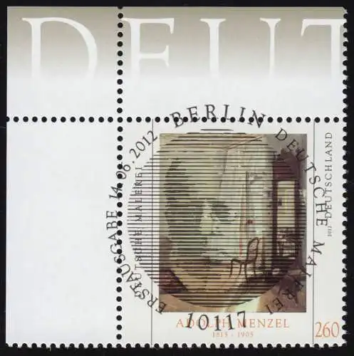 2937I Menzel mit PLF I brauner Fleck über der Stuhllehne, Feld 1, ESST Berlin