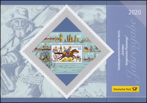 Jahresgabe der Post 2020 - Block 86 Historische Postwege