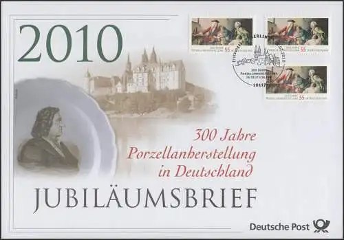 2805 Friedrich Böttcher & Porzellanherstellung 2010 - Jubiläumsbrief