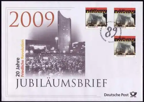 2762 Wiedervereinigung & 20 Jahre Friedliche Revolution 2009 - Jubiläumsbrief