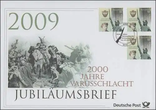 2738 Varusschlacht im Teutoburger Wald 2009 - Jubiläumsbrief