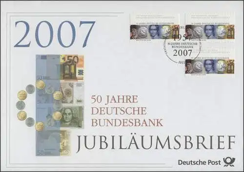 2618 Deutsche Bundesbank 2007 - Jubiläumsbrief