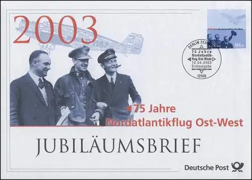 2331 Nordantlantikflug 2003 - Jubiläumsbrief