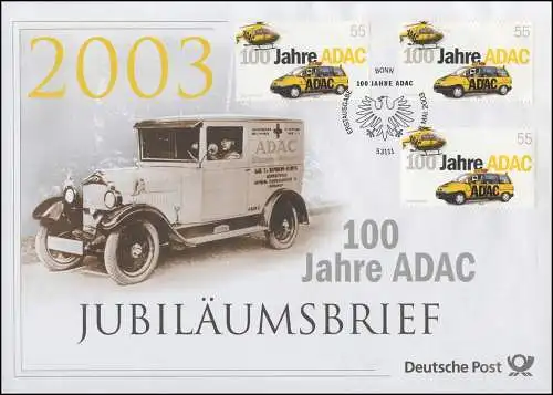 2340 100 Jahre ADAC 2003 - Jubiläumsbrief