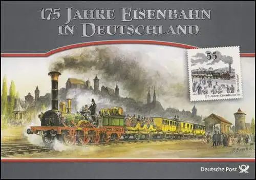 2833 Eisenbahn in Deutschland Dampflok ADLER von Nürnberg nach Fürth - EB 6/2010
