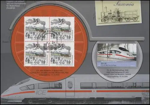 2833 Eisenbahn in Deutschland Dampflok ADLER von Nürnberg nach Fürth - EB 6/2010