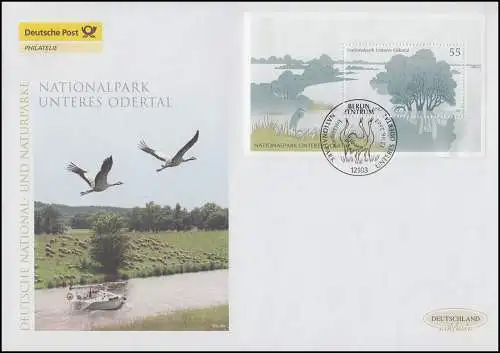 Bock 62 Nationalpark Unteres Odertal, Block auf Schmuck-FDC Deutschland exklusiv