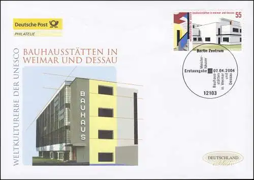 2394 UNESCO Bauhaus Weimar und Dessau, Schmuck-FDC Deutschland exklusiv
