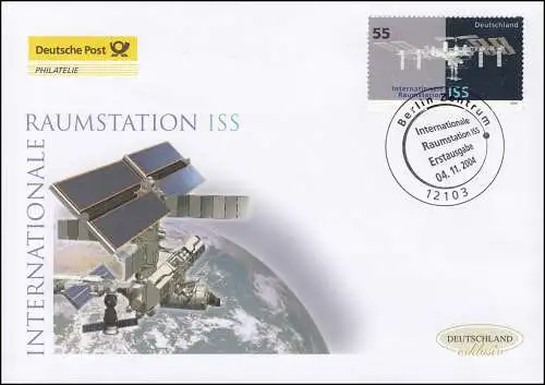 2433 Internationale Raumstation ISS, Schmuck-FDC Deutschland exklusiv