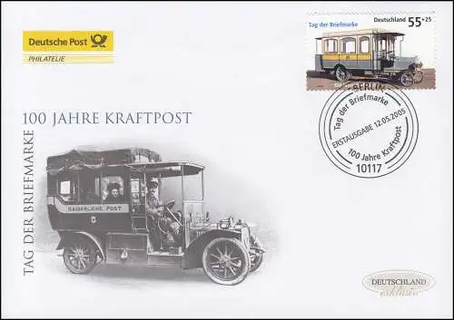 2456 Tag der Briefmarke: Kraftpostomnibus, Schmuck-FDC Deutschland exklusiv