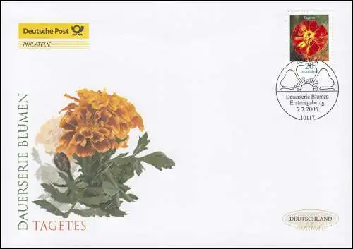 2471 Blume Tagetes 20 Cent, Schmuck-FDC Deutschland exklusiv