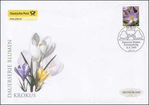 2480A Blume Elvenkrokus 5 Cent, Schmuck-FDC Deutschland exklusiv