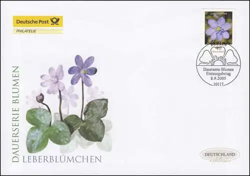 2485A Blume Leberblümchen 40 Cent, Schmuck-FDC Deutschland exklusiv