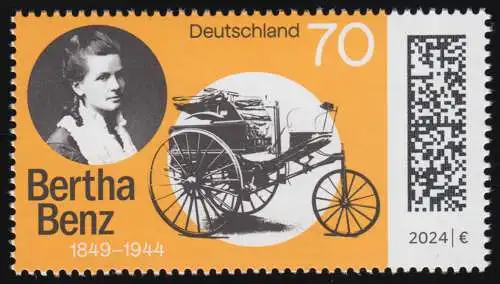 3829 Bertha Benz, Motorwagen Model 3, postfrisch **