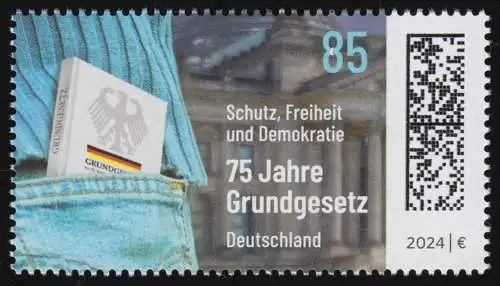3830 - 75 Jahre Grundgesetz in Deutschland, postfrisch **