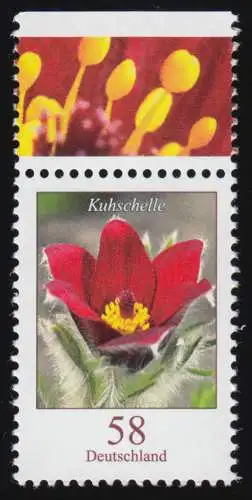 2968 Blumen 58 Cent Kuhschelle nassklebend aus Bogen, postfrisch **