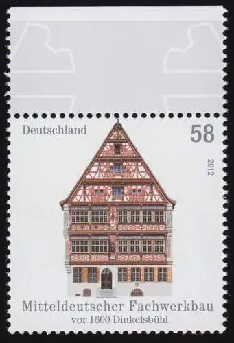 2970 Mitteldeutscher Fachwerkbau Dinkelsbühl aus Bogen, postfrisch **