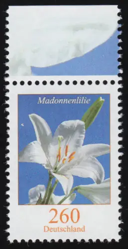 3207 Blume Madonnenlilie 260 Cent aus Bogen, postfrisch **