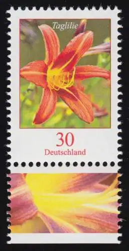 3509 Blume Taglilie 30 Cent aus Bogen, nassklebend, postfrisch **