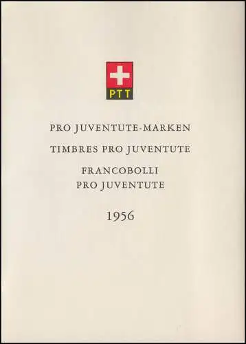 Schweiz Faltblatt Nr. 5 Pro Juventute 1956, ET-O