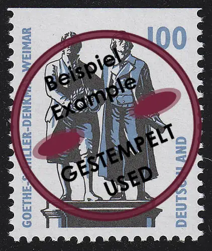 1934C Sehenswürdigkeiten 100 Pf Goethe-Schiller-Denkmal Weimar, O