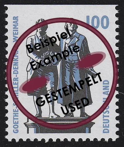 1934C Sehenswürdigkeiten 100 Pf Goethe-Schiller-Denkmal Weimar, O