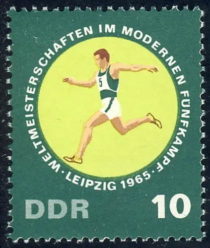 1137 Fünfkampf-WM Geländelauf 10 Pf **