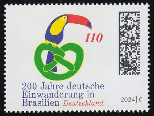 3833 - Deutsche Einwanderer in Brasilien, postfrisch **