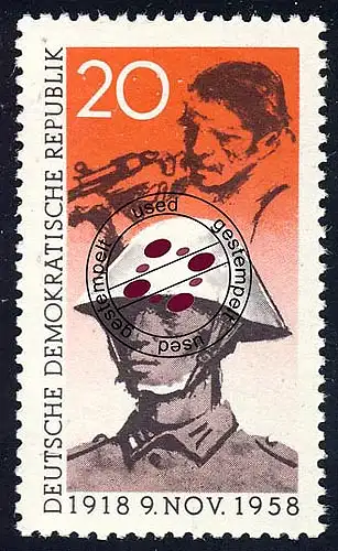 662 Novemberrevolution - Gefälligkeitsstempel O