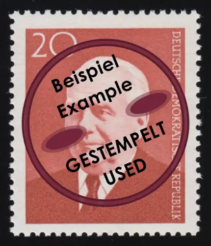673b Wilhelm Pieck, gestempelt O