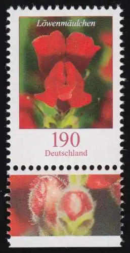 3474 Blume Löwenmäulchen 190 Cent, aus Bogen, postfrisch **