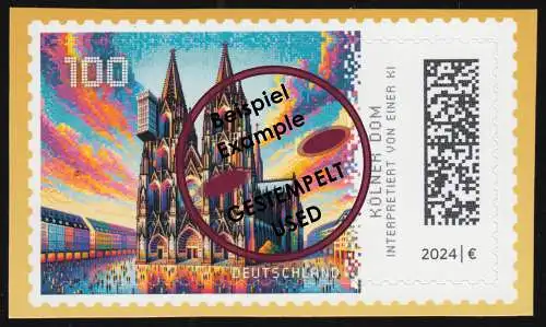 3836 - Kölner Dom, historische Bauwerke, SELBSTKLEBEND, gestempelt O