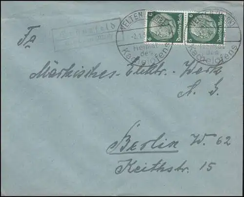 Landpost Gründefeld über Velten Mark, Heimat des Kachelofens