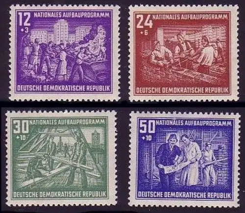 303-306 Aufbauprogramm 1952, Satz **