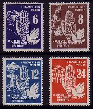 276-279 Frieden 1950, Satz postfrisch **