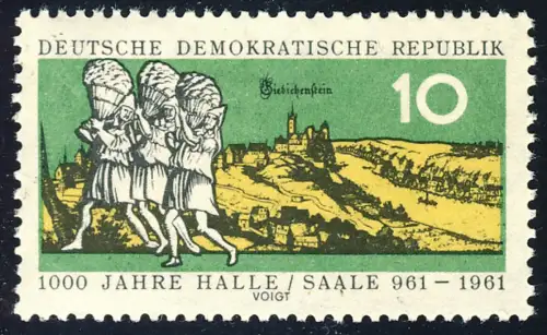 833 Y 1000 Jahre Halle/Saale 10 Pf Wz.3 Y **